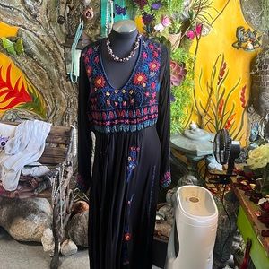 Johnny was biya embroidered dress